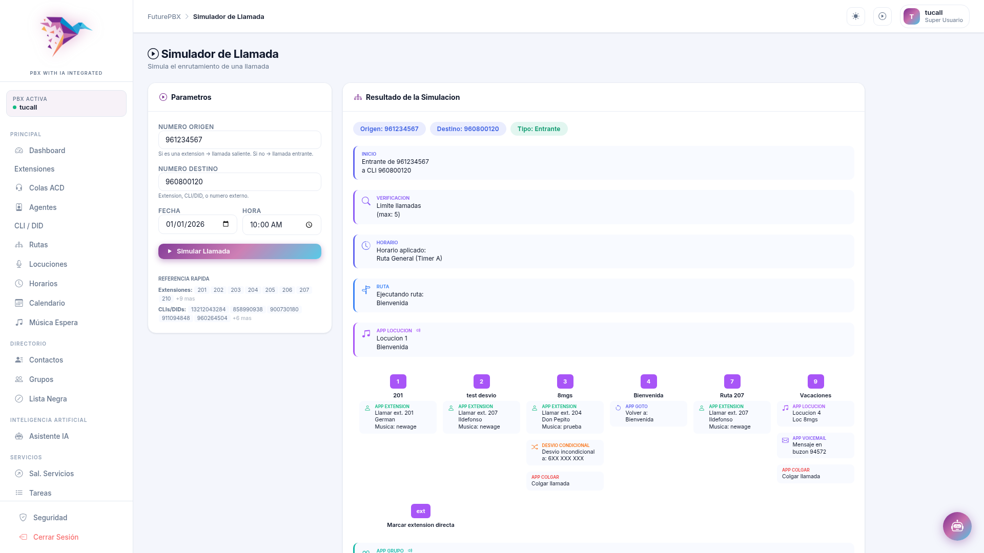 Call Simulation Elearning Examples Code Blocks Features — 7ks FuturePBX